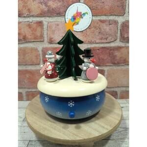 Timeless Treasures Deluxe Wooden Nutcracker Music Box Individually Hand Crafted